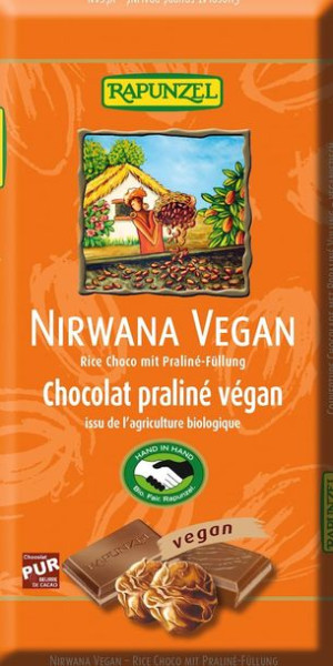 Czekolada Couverture Z Nadzieniem Pralinowym Nirwana Bio 100 G - Rapunzel