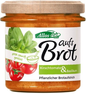 Pasta Kremowa Z Pomidorami Cherry I Bazylią Bezglutenowa Bio 140 G - Allos