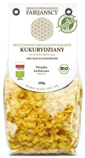 Makaron (kukurydziany) Wstążka Karbowana Reginette Bezglutenowy Bio 250 G -