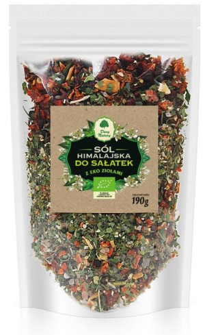 Sól Himalajska Z Ziołami Do Sałatek Bio 190 G - Dary Natury