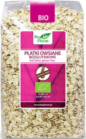 Płatki Owsiane Bezglutenowe Bio 600 G - Bio Planet
