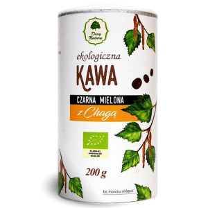 Kawa Czarna Mielona Z Chagą Bio 200 G - Dary Natury