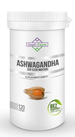 Ashwagandha Ekstrakt 500 Mg 120 Kapsułek - Soul Farm
