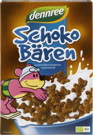 Płatki Śniadaniowe Misie Czekoladowe Bio 250 G - Dennree