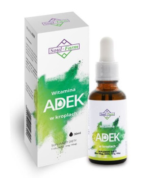 Witamina Adek W Kroplach (700mcg+2000iu+100mcg+12mg) 30 Ml - Soul Farm