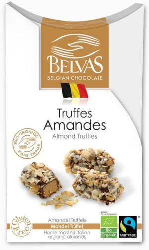 Belgijskie Czekoladki Trufle Z Migdałami Bezglutenowe Fair Trade Bio 100 G