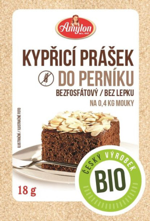 Proszek Do Pieczenia Z Przyprawą Do Piernika Bezglutenowy Bio 18 G - Amylon