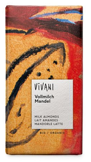 Czekolada Mleczna Z Migdałami Bio 100 G - Vivani