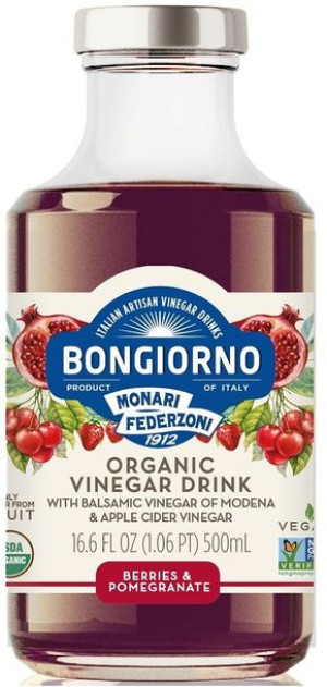Napój O Smaku Owoców Jagodowych I Granatu Z Octem Balsamicznym Z Modeny Bio