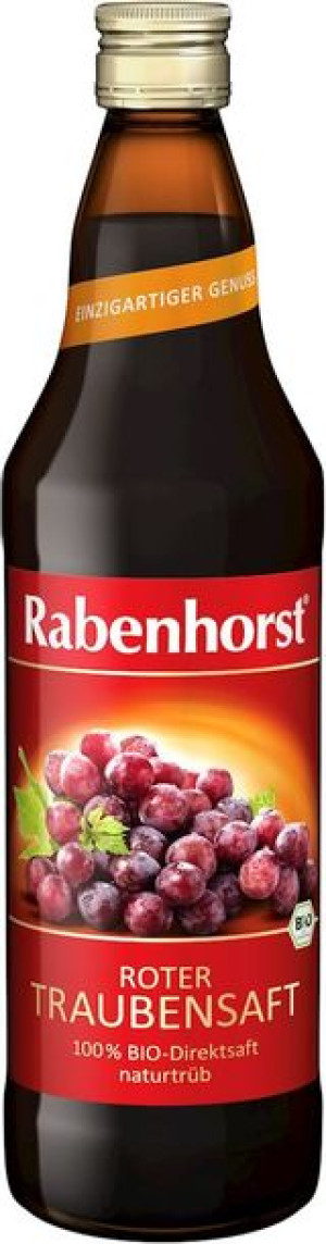 Sok Z Czerwonych Winogron 100% Bio 750 Ml - Rabenhorst