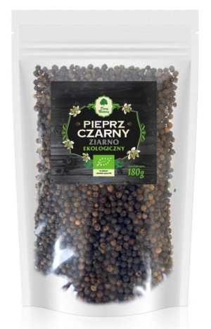 Pieprz Czarny Ziarno (uzupełnienie) Bio 180 G - Dary Natury