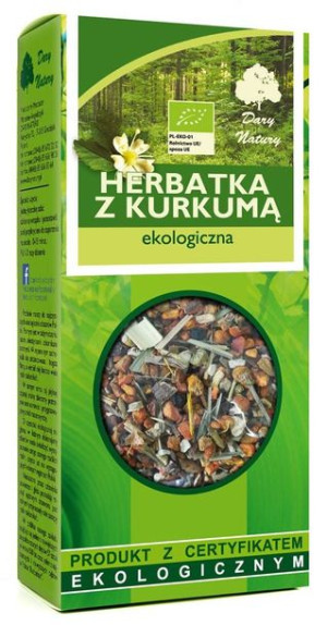 Herbatka Z Kurkumą Bio 100 G - Dary Natury