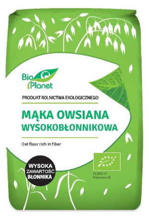 Mąka Owsiana Wysokobłonnikowa Bio 1 Kg - Bio Planet