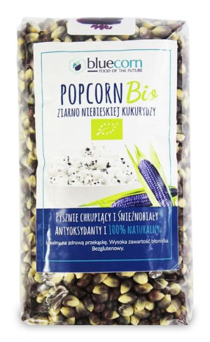 Ziarna Popcornu Z Niebieskiej Kukurydzy Bio 350 G - Popcrop