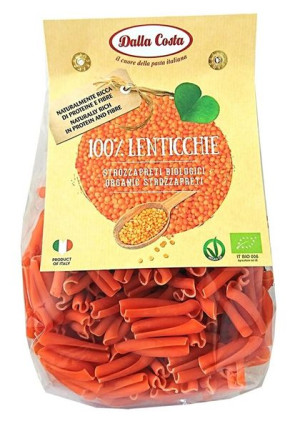 Makaron (z Czerwonej Soczewicy) Strozzapreti Bezglutenowy Bio 250 G - Dalla