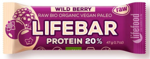 Baton Owoce Leśne Proteinowy Raw Bio 47 G - Lifefood