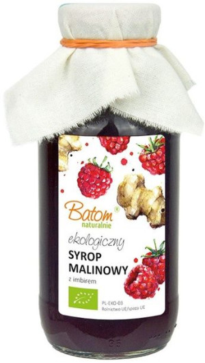 Syrop Malinowy Z Imbirem Bio 330 Ml - Batom
