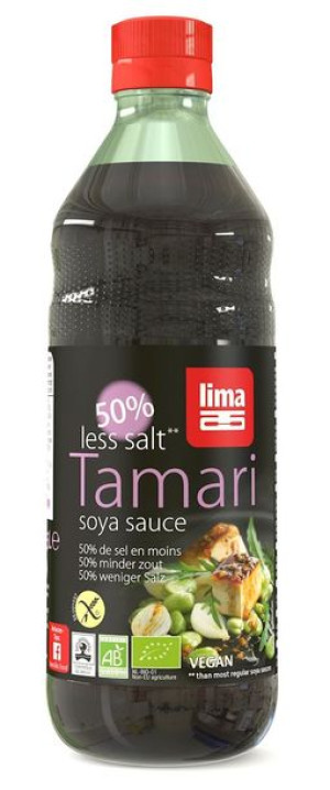 Sos Sojowy Tamari 50% Mniej Soli Bezglutenowy Bio 500 Ml - Lima