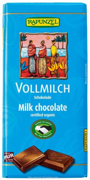 Czekolada Mleczna Bio 100 G - Rapunzel