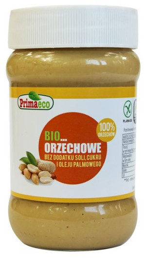 Pasta Orzechowa Krem Z Prażonych Orzeszków Arachidowych Bez Dodatku Soli I