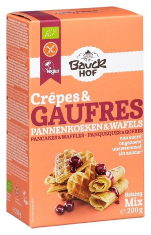 Mieszanka Do Przyrządzenia Gofrów I Naleśników Bezglutenowa Bio 200 G - Bau