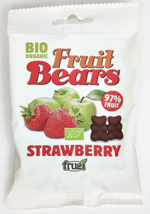 Żelki (misie) Jabłko-truskawka Bezglutenowe Bio 50 G - House Of Denmark