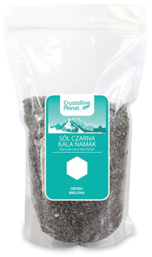 Sól Czarna Kala Namak Grubo Mielona 1 Kg - Crystalline Planet