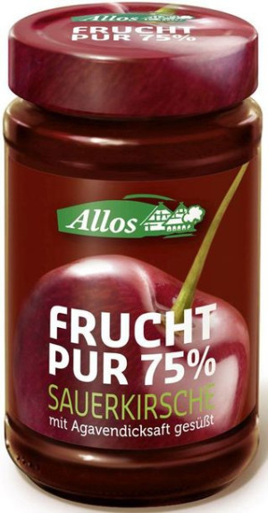 Mus Wiśniowy (75% Owoców) Bio 250 G - Allos