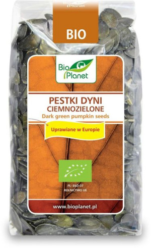 Pestki Dyni Ciemnozielone (uprawiane W Europie) Bio 350 G - Bio Planet