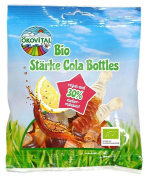 Żelki Cola Bez Żelatyny Bezglutenowe Bio 80 G - Okovital