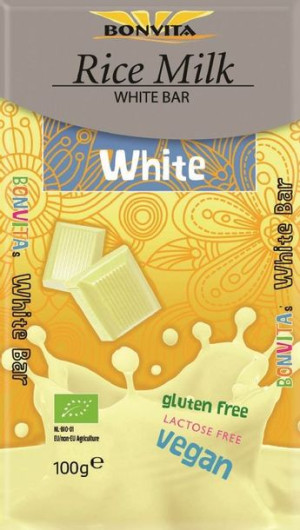 Tabliczka Biała Bez Laktozy Bezglutenowa (na Napoju Ryżowym) Bio 100 G - Bo
