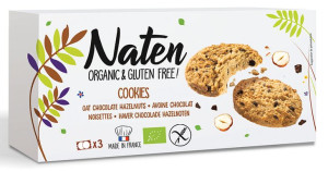 Ciastka Owsiane Z Czekoladą I Orzechami Laskowymi Bezglutenowe Bio 120 G -