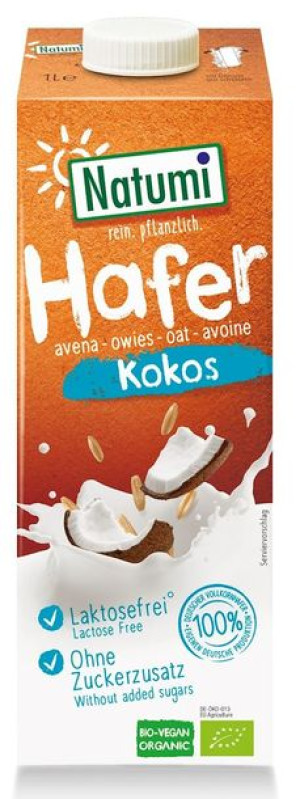 Napój Owsiano-kokosowy Bio 1 L - Natumi