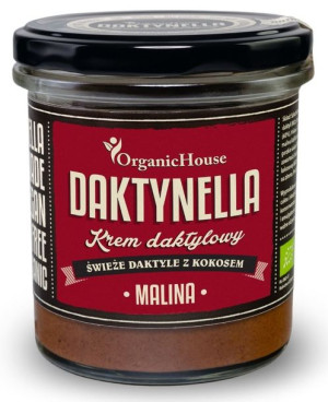 Krem Kokosowo-daktylowy Malina Bezglutenowy Bio 280 G - Organic House (dakt