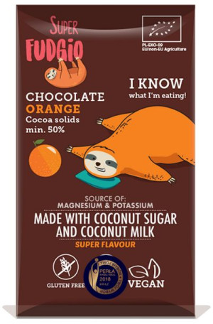 Czekolada Pomarańczowa Bezglutenowa Bio 80 G - Me Gusto (super Fudgio)