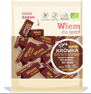 Krówki bezmleczne kakaowe BIO 150 g Super Krówka