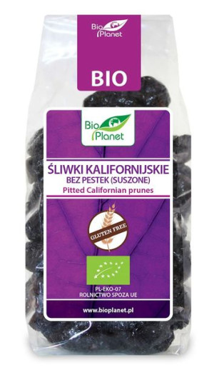 Śliwki Kalifornijskie Bez Pestek Bezglutenowe Bio 200 G - Bio Planet