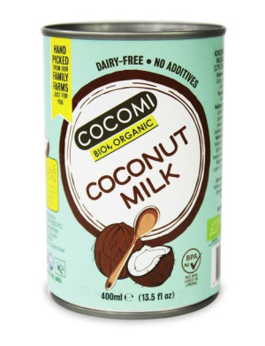 Coconut Milk - Napój Kokosowy Bez Gumy Guar W Puszce (17% Tłuszczu) Bio 400