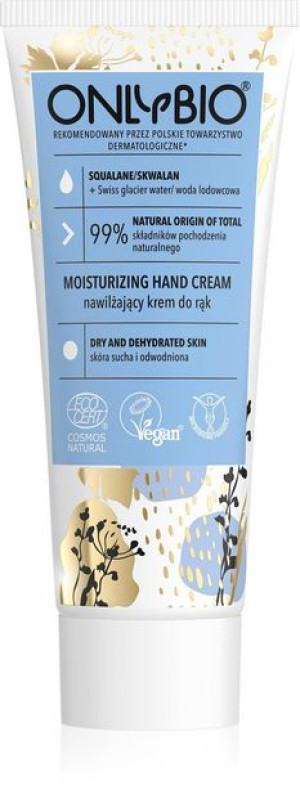 Krem Do Rąk Nawilżający Skwalan + Woda Lodowcowa Eco 75 Ml - Only Bio