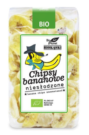 Chipsy Bananowe Niesłodzone Bio 150 G - Bio Planet