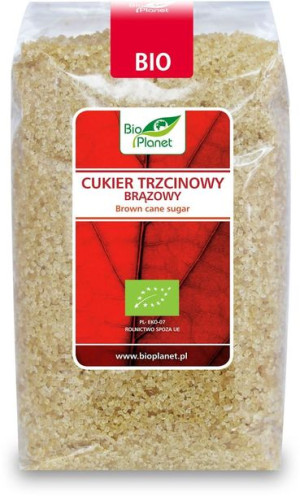 Cukier Trzcinowy Brązowy Demerara Bio 500 G - Bio Planet