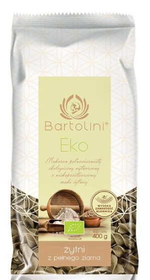 Makaron (żytni Razowy) Świderki Bio 400 G - Bartolini