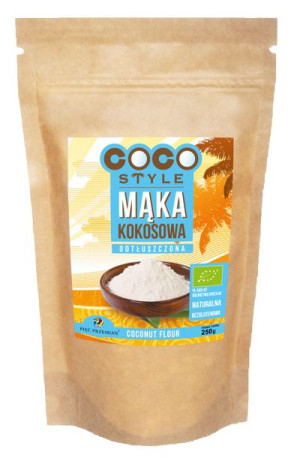Mąka Kokosowa Odtłuszczona Bezglutenowa Bio 250 G - Pięć Przemian
