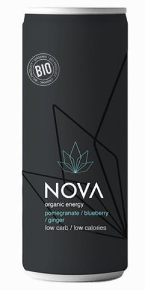 Napój Energetyzujący O Smaku Granat - Jagoda - Imbir Bio 250 Ml - Nova