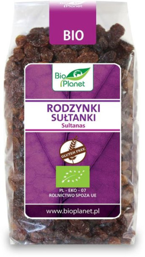 Rodzynki Sułtanki Bezglutenowe Bio 400 G - Bio Planet