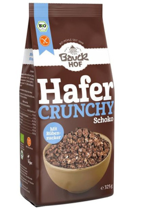 Crunchy Owsiane Z Kakao Bezglutenowe Bio 325 G - Bauck Hof