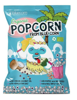 Popcorn Z Niebieskiej Kukurydzy Z Olejem Kokosowym I Solą Himalajską Bezglu