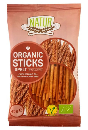 Paluszki Orkiszowe Pełnoziarniste Bio 45 G - Pięć Przemian
