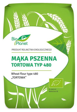 Mąka Pszenna Tortowa Typ 480 Bio 1 Kg - Bio Planet