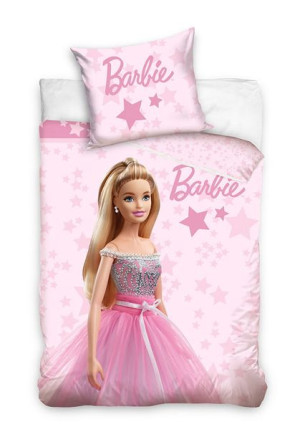  Pościel Dziewczęca BARBIE różowa 160X200
